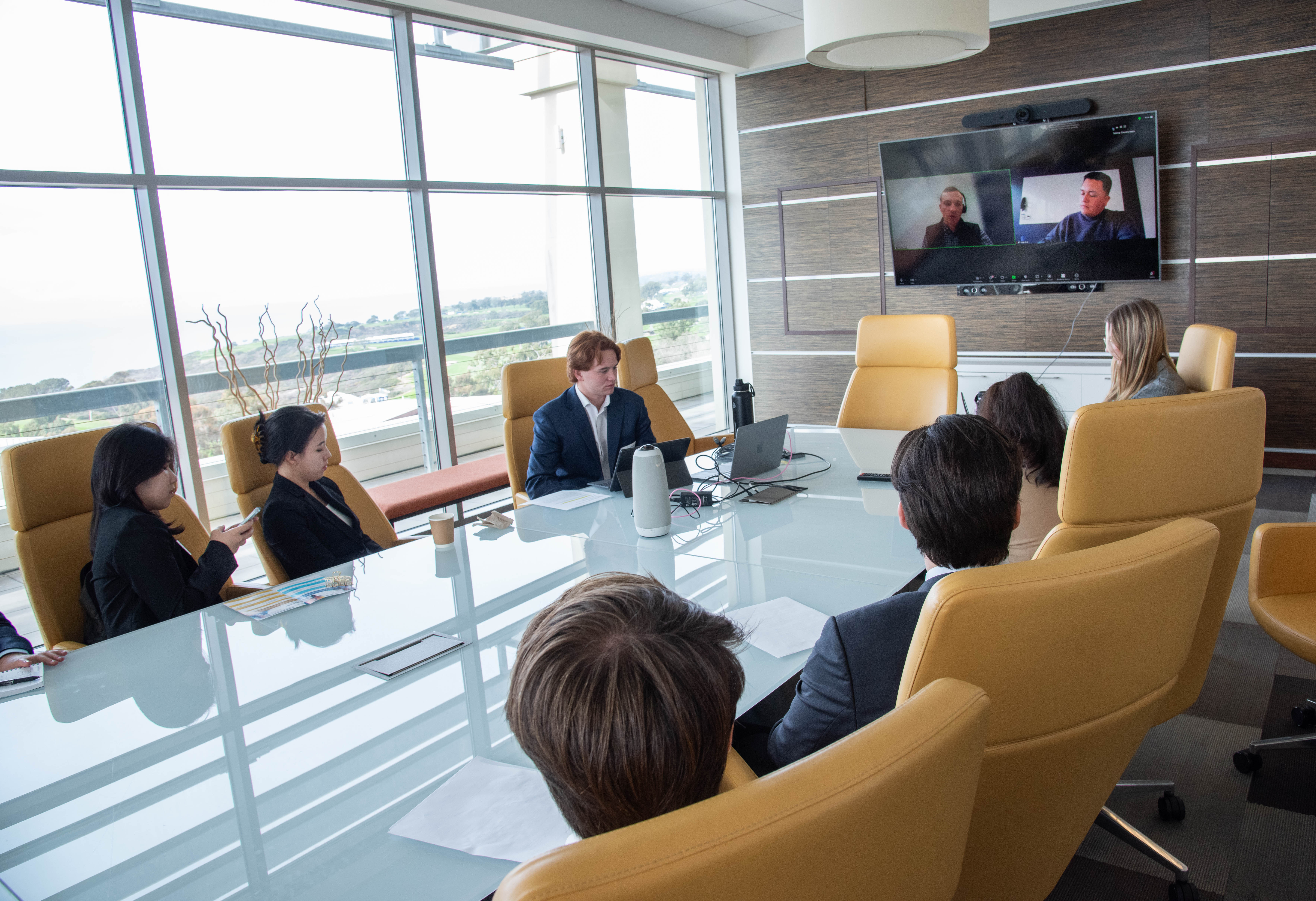 Students at boardroom