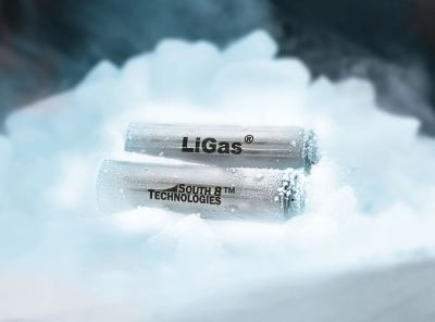 pair of chilled batteries resting on ice